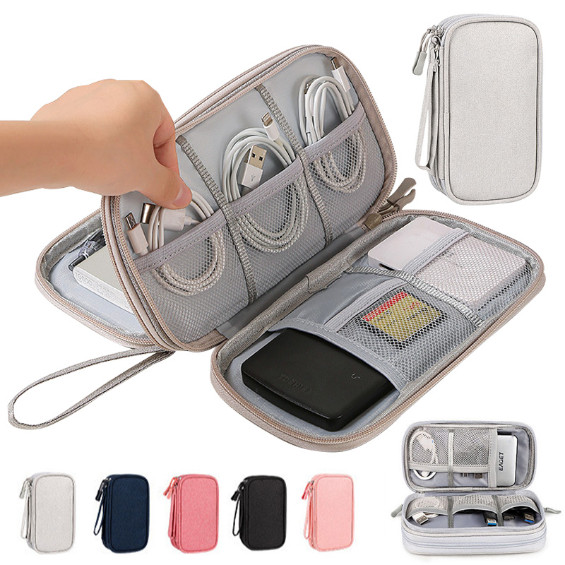 Tech Accessories Organizer - Многоцветный портативный дорожный органайзер для электроники