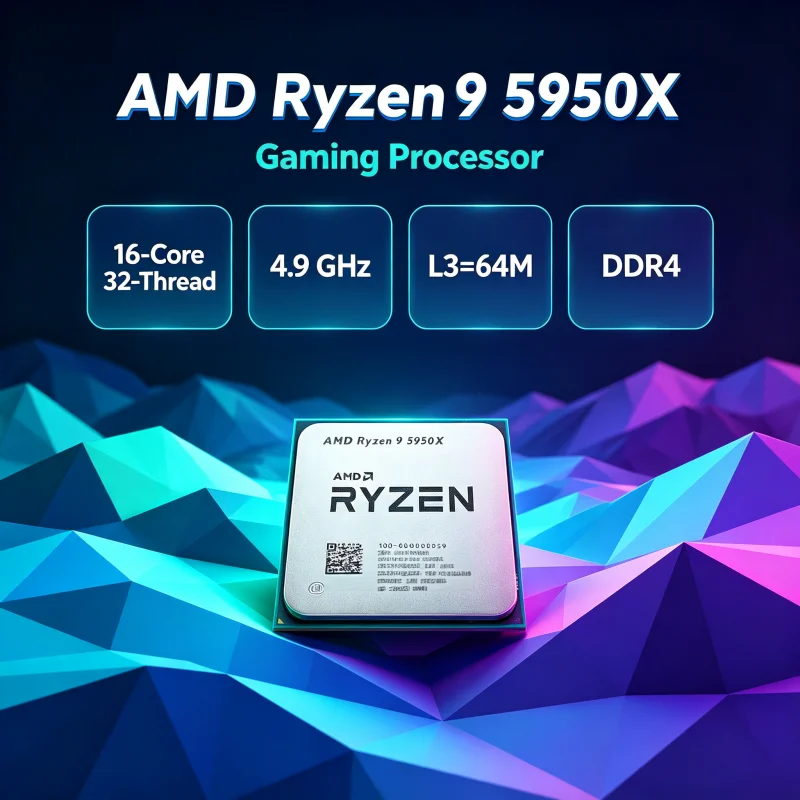 AMD Ryzen 9 5950X DDR4 3.4 ГГц – обзор и цена Amd Cpu Ryzen 9