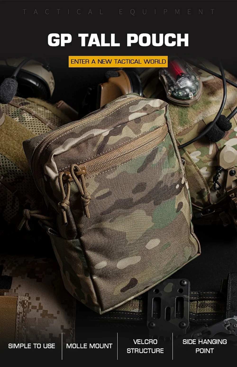 Тактический чехол GP MOLLE, вы – обзор и цена Tech Accessories Pouch